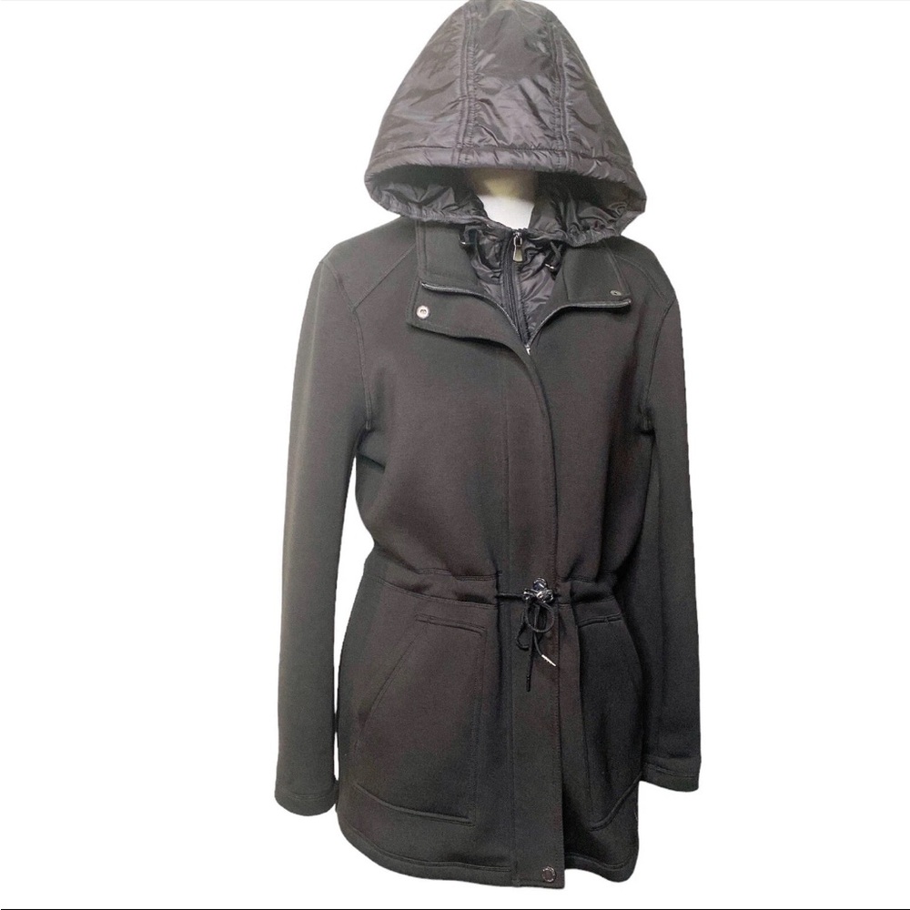 Kenneth Cole New York Outerwear Jacket w/ Built-in Windbreaker, Black, Size M